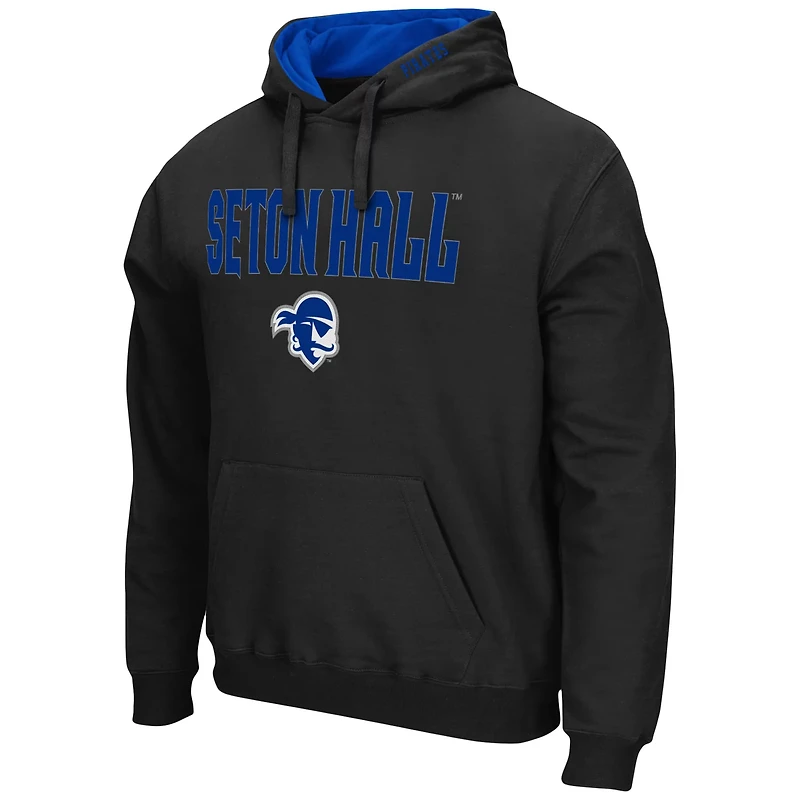Colosseum Seton Hall Pirates Arch and Logo Pullover Hoodie