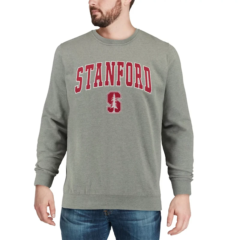 Colosseum Stanford Cardinal Arch Logo Crew Neck Sweatshirt