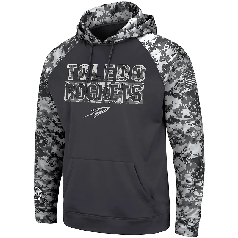 Colosseum Toledo Rockets OHT Military Appreciation Digital Camo Pullover Hoodie