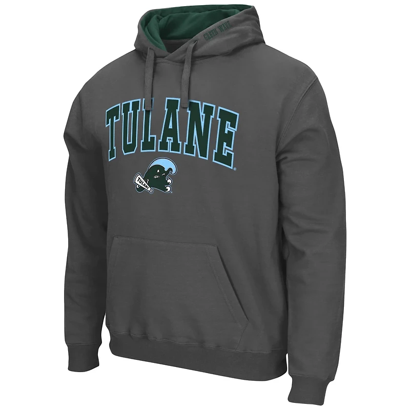 Colosseum Tulane Wave Arch and Logo Pullover Hoodie