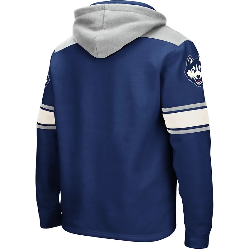 Colosseum UConn Huskies 20 Lace-Up Pullover Hoodie