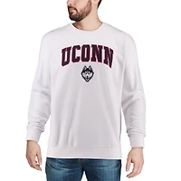 Colosseum UConn Huskies Arch  Logo Crew Neck Sweatshirt