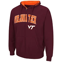 Colosseum Virginia Tech Hokies Arch  Logo 30 Full-Zip Hoodie