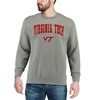 Colosseum Virginia Tech Hokies Arch  Logo Crew Neck Sweatshirt
