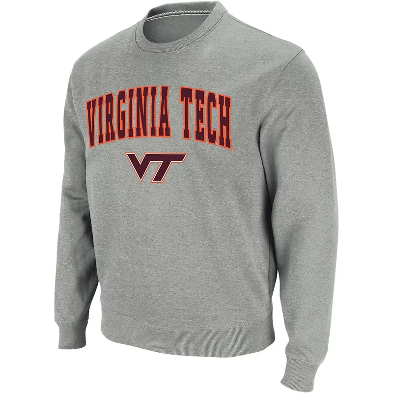 Colosseum Virginia Tech Hokies Arch  Logo Crew Neck Sweatshirt