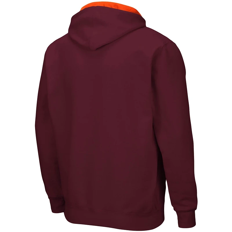 Colosseum Virginia Tech Hokies Big Tall Full-Zip Hoodie