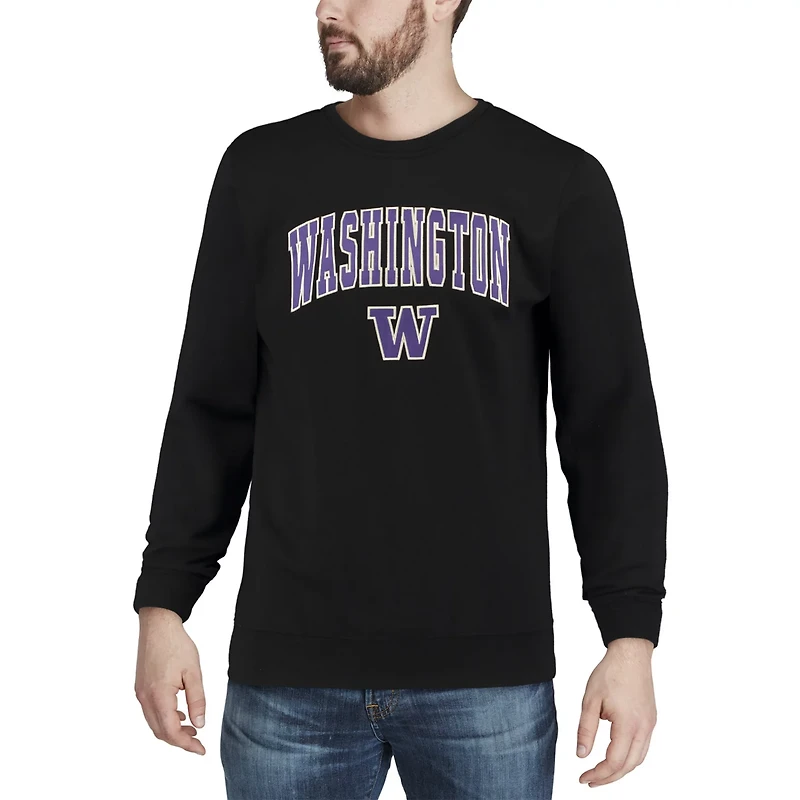 Colosseum Washington Huskies Arch  Logo Crew Neck Sweatshirt