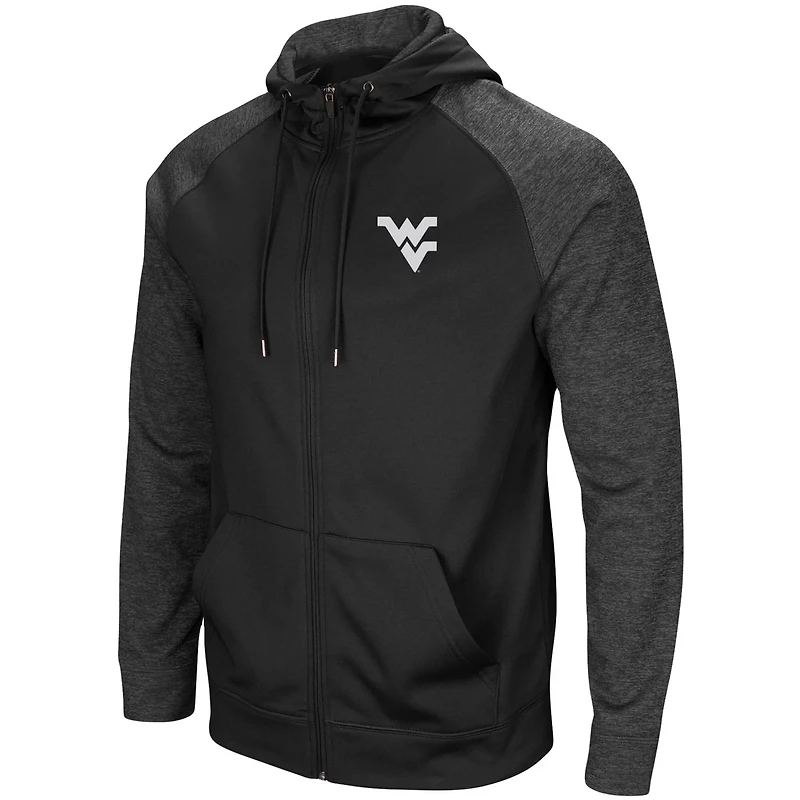 Colosseum West Virginia Mountaineers Big  Tall out Raglan Full-Zip Hoodie