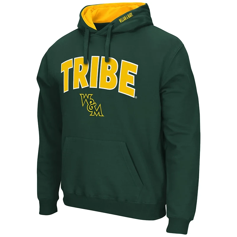 Colosseum William  Mary Tribe Arch and Logo Pullover Hoodie