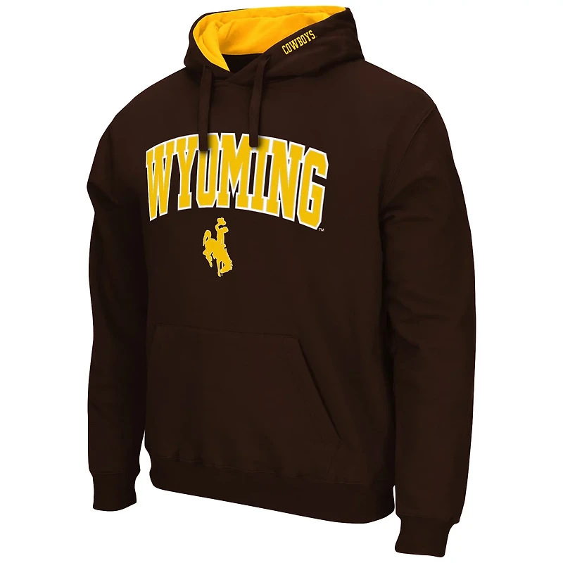 Colosseum Wyoming Cowboys Arch and Logo Pullover Hoodie