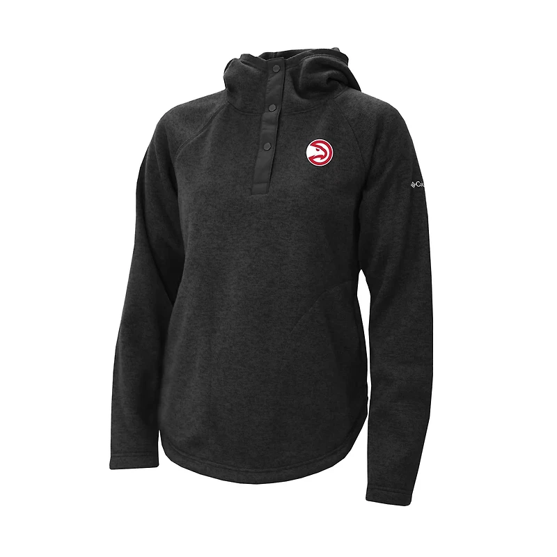 Columbia Atlanta Hawks Sweater Weather Quarter-Snap Hoodie