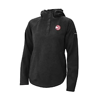 Columbia Atlanta Hawks Sweater Weather Quarter-Snap Hoodie