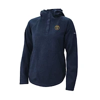 Columbia Denver Nuggets Sweater Weather Quarter-Snap Hoodie
