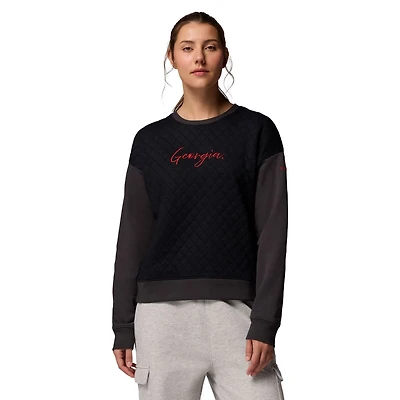 Columbia Georgia Bulldogs Collegiate Hart Mountain Quilted Sweatshirt