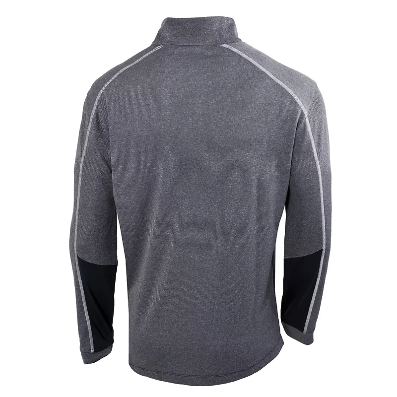 Columbia Heathered Gray Inter Miami CF Omni-Wick Shotgun 20 Quarter-Zip Pullover Top