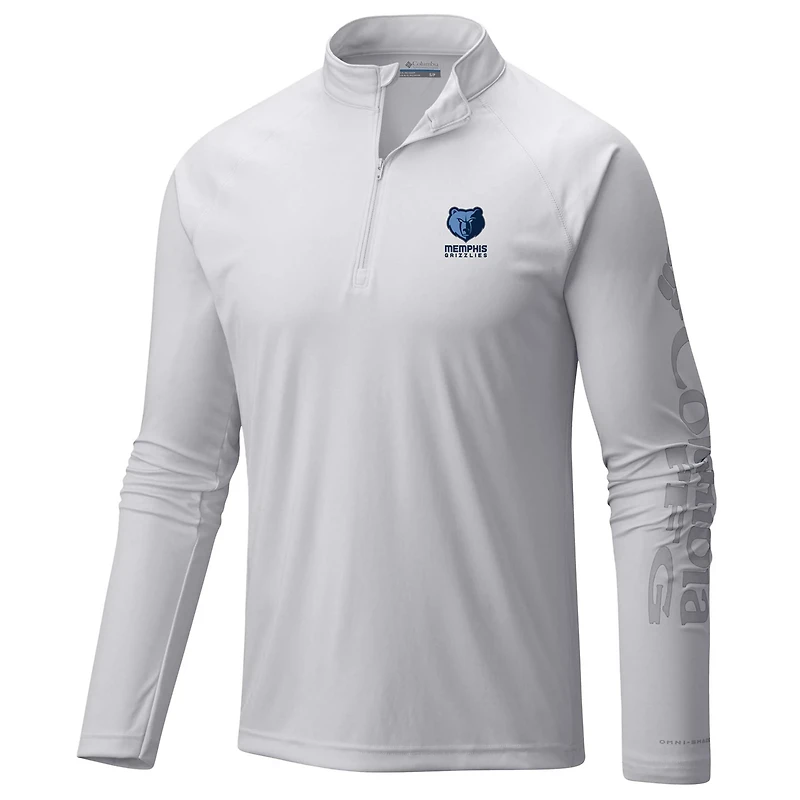 Columbia Memphis Grizzlies PFG Terminal Tackle Quarter-Zip Top