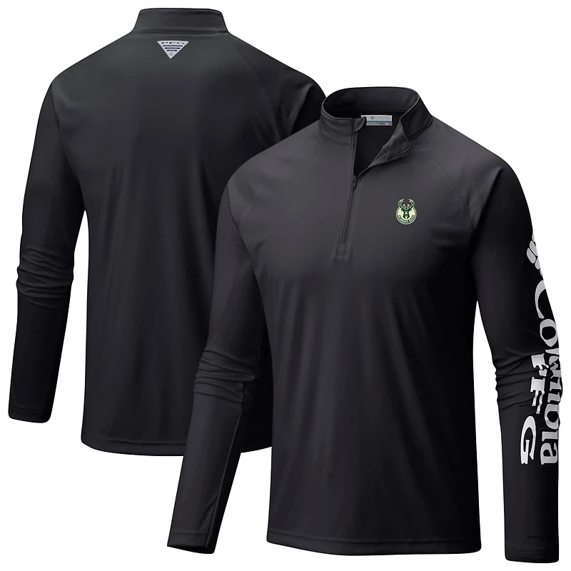 Columbia Milwaukee Bucks PFG Terminal Tackle Quarter-Zip Top
