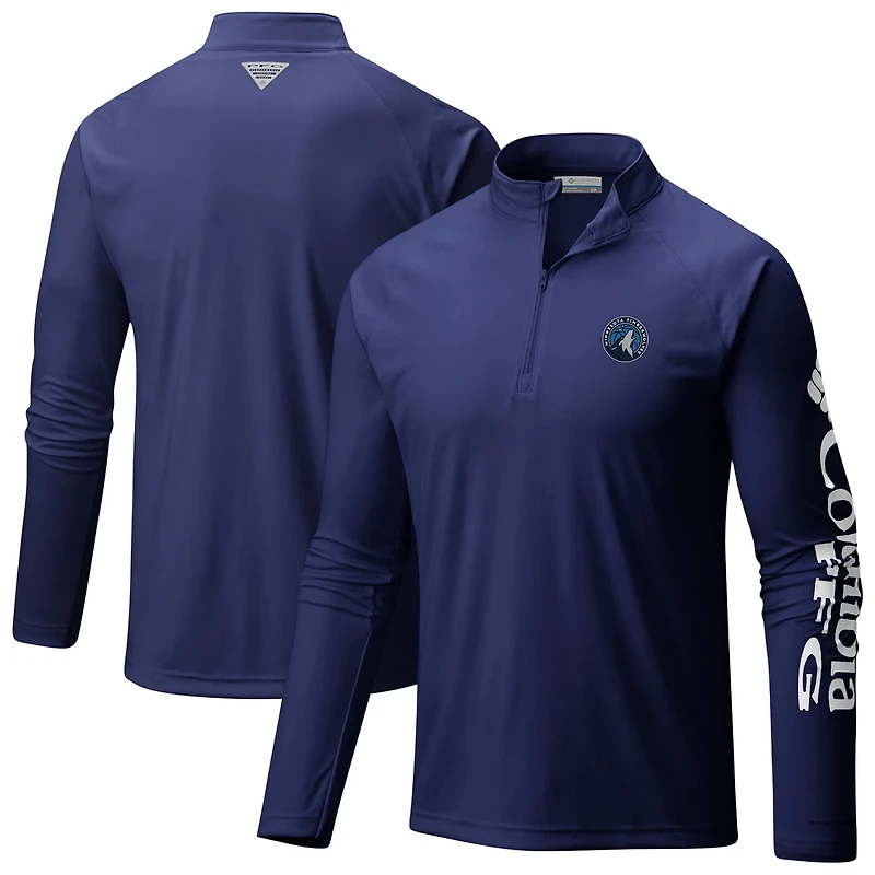 Columbia Minnesota Timberwolves PFG Terminal Tackle Quarter-Zip Top