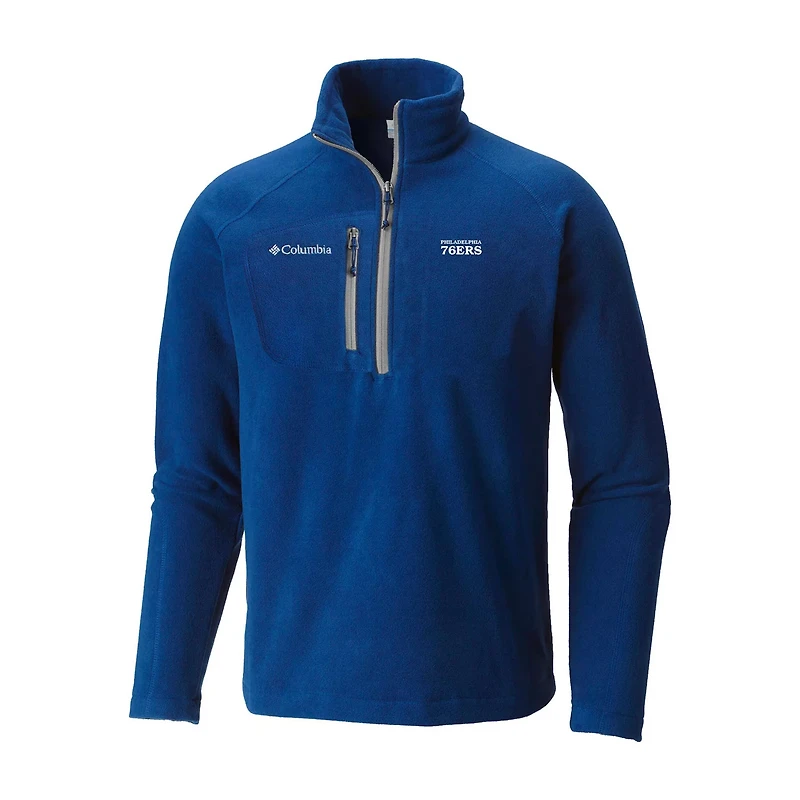 Columbia Sportswear Men's Philadelphia 76ers Fast Trek III 1/2 Zip Fleece Pullover