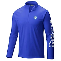 Columbia Sportswear Men's Philadelphia 76ers PFG Terminal Tackle 1/4-Zip Top