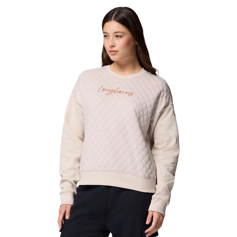 Columbia Texas Longhorns Collegiate Hart Mountain Quilted Sweatshirt