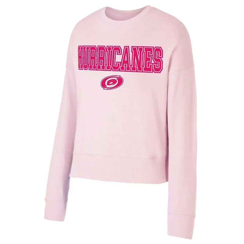 Concepts Sport Carolina Hurricanes Tonal Pullover Sweatshirt