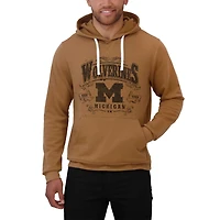 Darius Rucker Collection by Fanatics Michigan Wolverines Camp Fleece Tri-Blend Pullover Hoodie