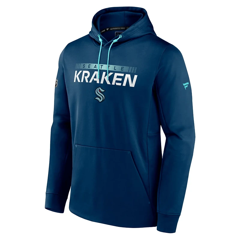 Deep Sea Seattle Kraken Authentic Pro Rink Pullover Hoodie