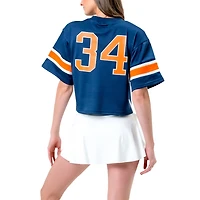 Established  Co Auburn Tigers Fashion Boxy Cropped Football Jersey