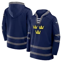 Fanatics Athletic Sweden 2025 4 Nations Face-Off Inside Line Pullover Hoodie