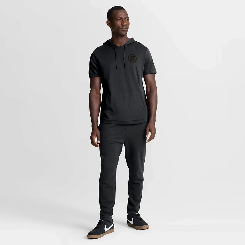 Fanatics Boston Bruins Authentic Pro Road Short Sleeve Hoodie