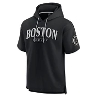 Fanatics Boston Bruins Elements Ready Short Sleeve Pullover Hoodie