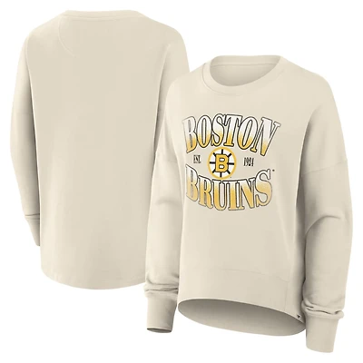Fanatics Boston Bruins Oversized Vintage Slice Pullover Sweatshirt