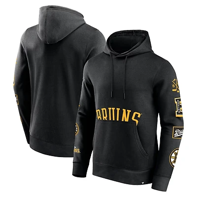 Fanatics Boston Bruins Wild Winner Fleece Pullover Hoodie