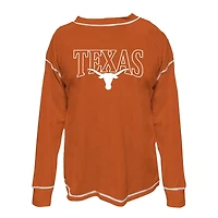 Fanatics Burnt Texas Longhorns Plus Contrast Stitch Sweatshirt