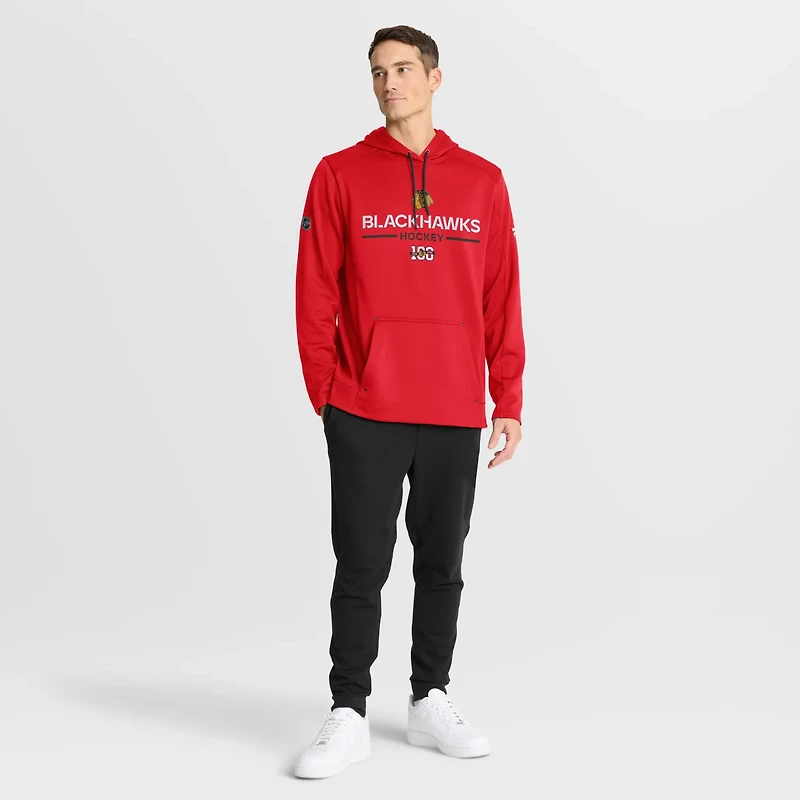 Fanatics Chicago Blackhawks Authentic Centennial Pro Rink Hoodie