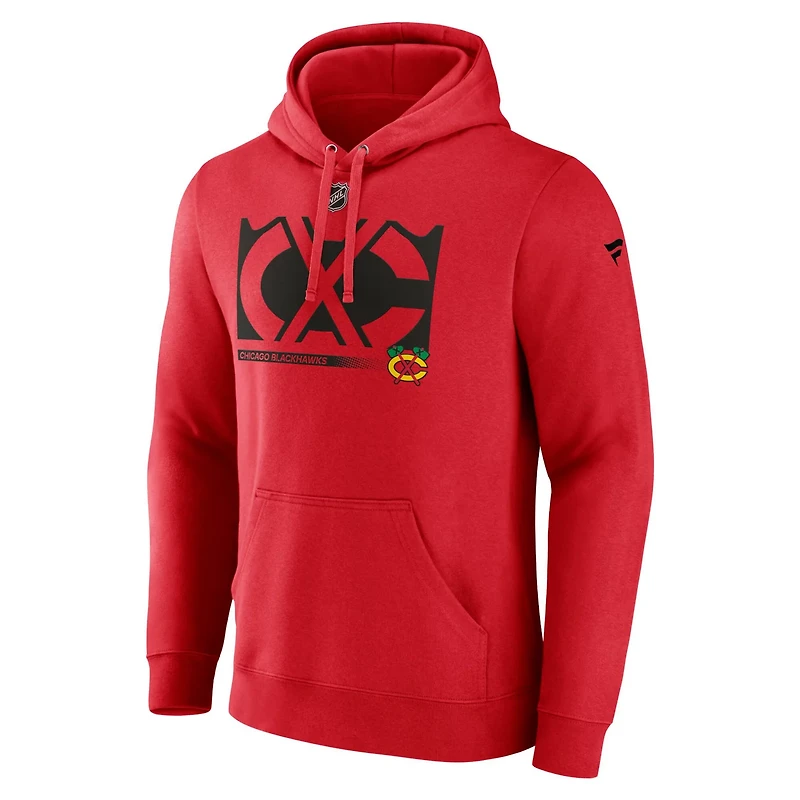 Fanatics Chicago Blackhawks Fleece Pullover Hoodie