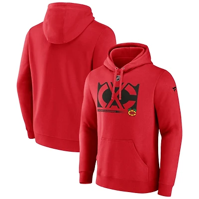 Fanatics Chicago Blackhawks Fleece Pullover Hoodie