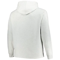 Fanatics Chicago Bulls Big  Tall Raglan Tri-Blend Pullover Hoodie