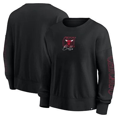 Fanatics Chicago Bulls Oversized Game Day Pullover Sweatshirt