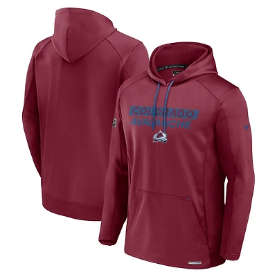 Fanatics Colorado Avalanche Authentic Pro Rink Fleece Pullover Hoodie