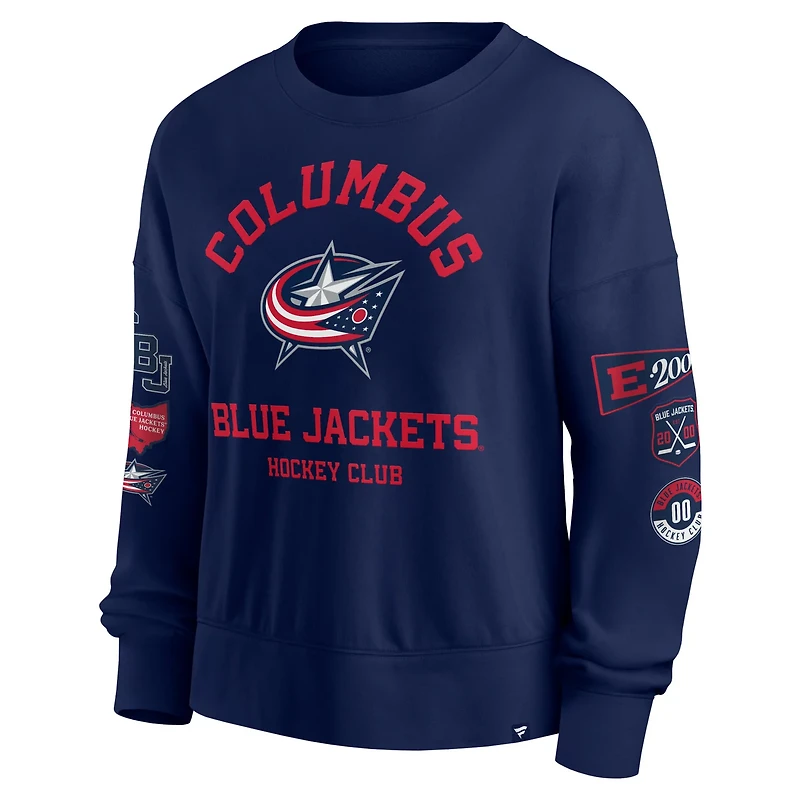 Fanatics Columbus Blue Jackets Go Team Pullover Sweatshirt