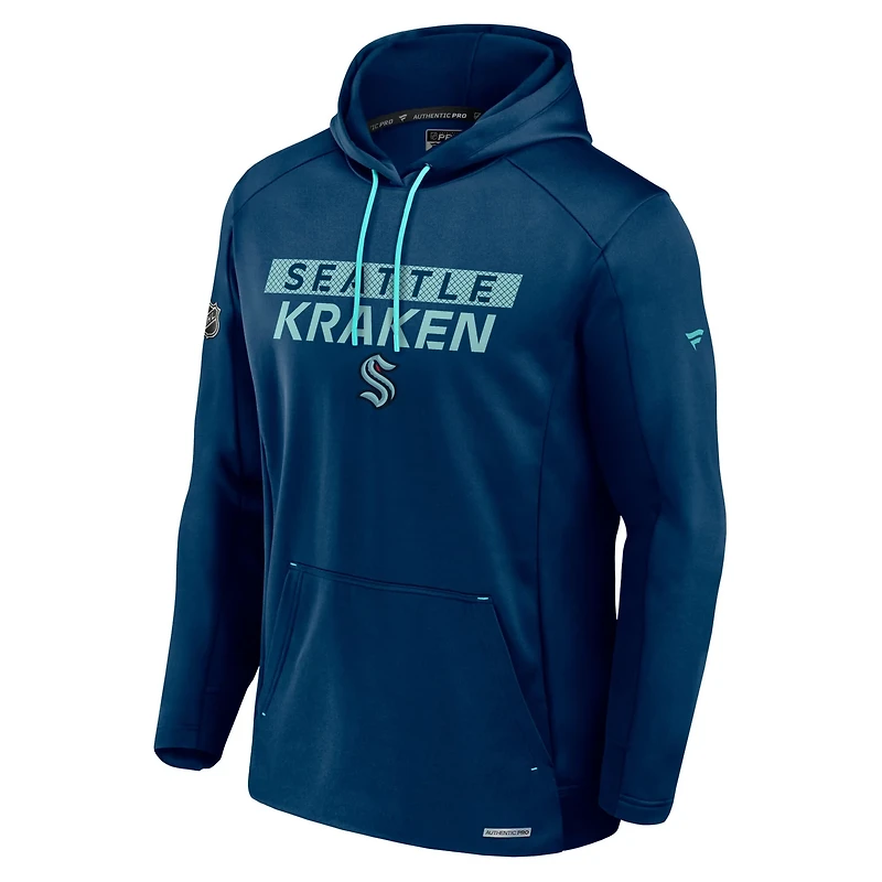 Fanatics Deep Sea Seattle Kraken Authentic Pro Big  Tall Pullover Hoodie