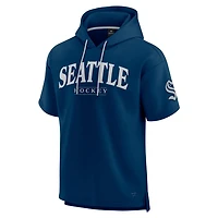Fanatics Deep Sea Seattle Kraken Elements Ready Short Sleeve Pullover Hoodie