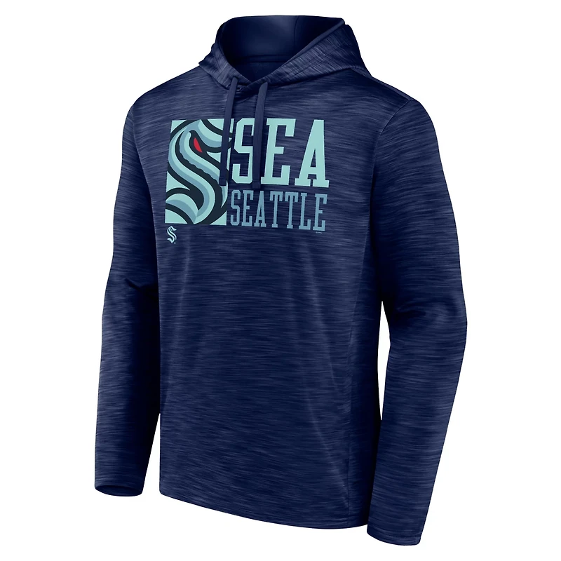 Fanatics Deep Sea Seattle Kraken Never Quit Pullover Hoodie