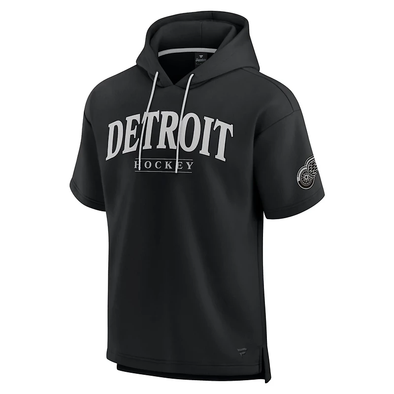 Fanatics Detroit Red Wings Elements Ready Short Sleeve Pullover Hoodie