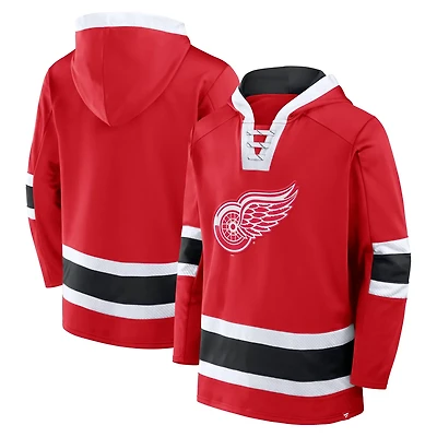 Fanatics Detroit Wings Inside Line Fleece Pullover Hoodie