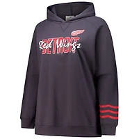 Fanatics Detroit Wings Plus Lightweight Fleece Raglan Pullover Hoodie