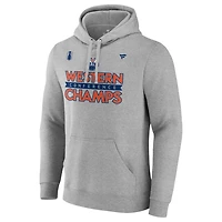 Fanatics Edmonton Oilers 2024 Western Conference Champions Locker Room Pullover Hoodie