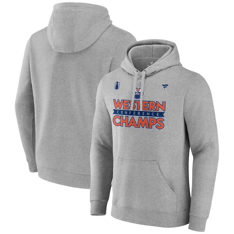 Fanatics Edmonton Oilers 2024 Western Conference Champions Locker Room Pullover Hoodie